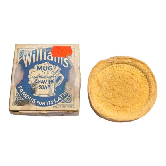 Vintage Williams Mug Shave Soap 42g 1.5 oz Water Damaged See Photos - Picture 1 of 6
